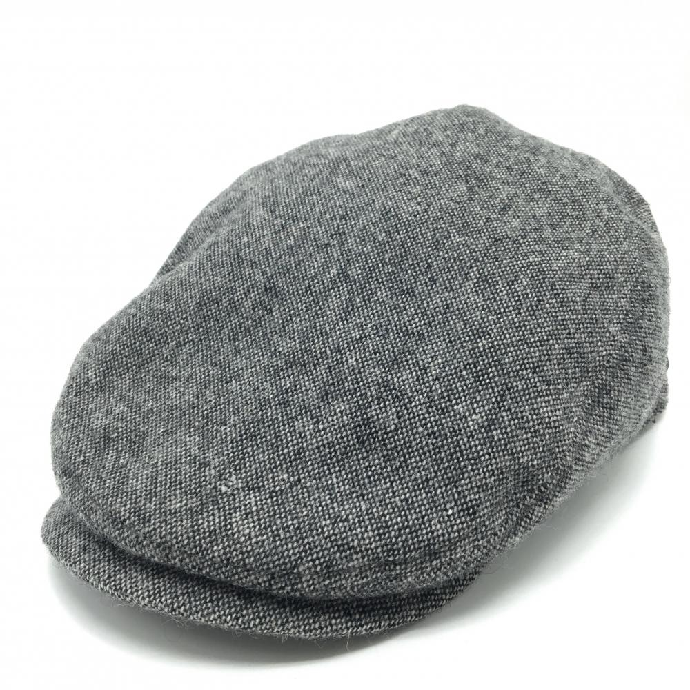 プーマ ハンチング帽 杢ダークグレー ウール混 内側ロゴ OneSizeFitsAll(56cm～58cm)   ゴルフウェア PUMA