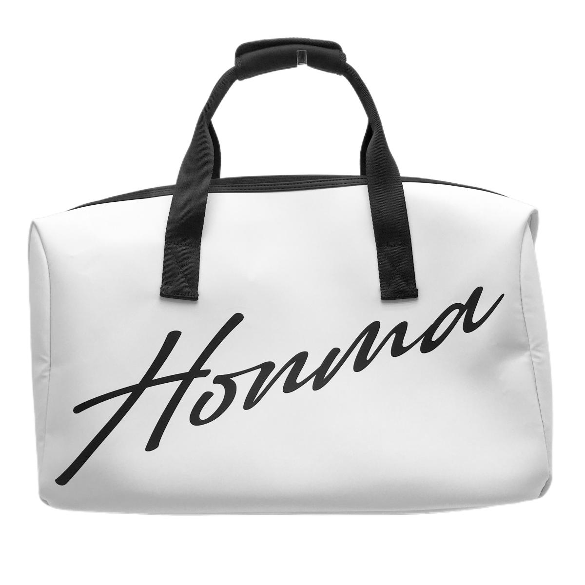 ホンマ ボストンバッグ 白×黒 ロゴ ゴルフ HONMA