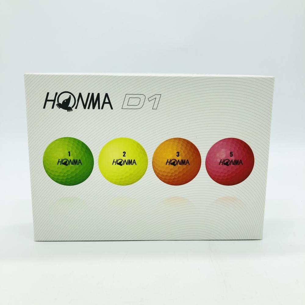 【新品】HONMA ホンマ ゴルフボール マルチカラー 1ダース 12個入り D1 ゴルフ