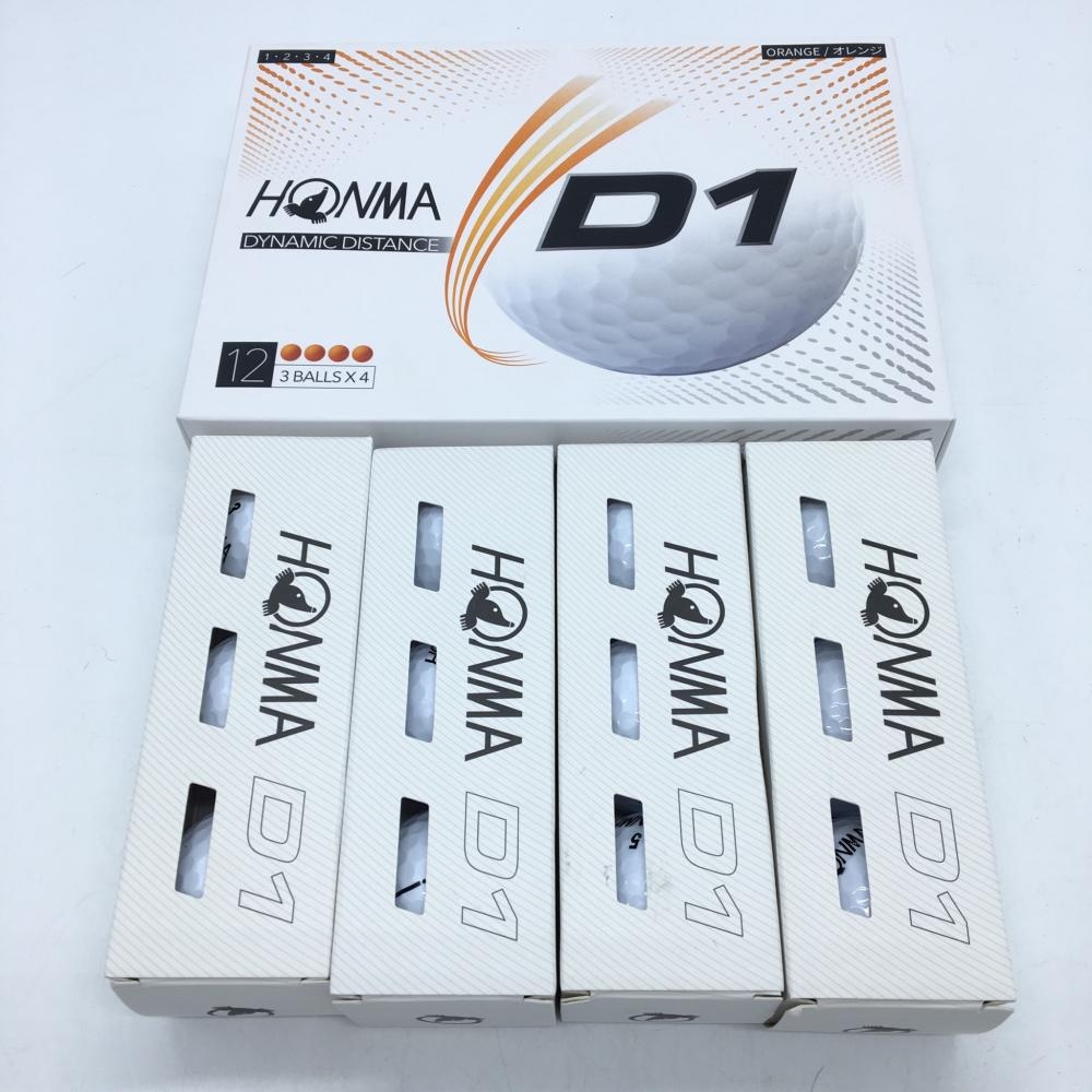 【新品】HONMA ホンマ ゴルフボール 2ダース(12個入り×2) 白×オレンジ ２ダースゴルフ