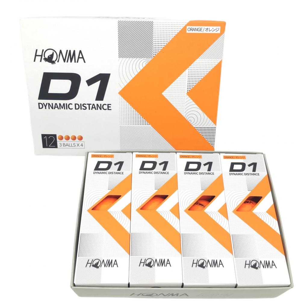 【新品】ホンマ ゴルフボール オレンジ D1 1ダース 12球 ダイナミックデクスタンス  １ダースゴルフ HONMA