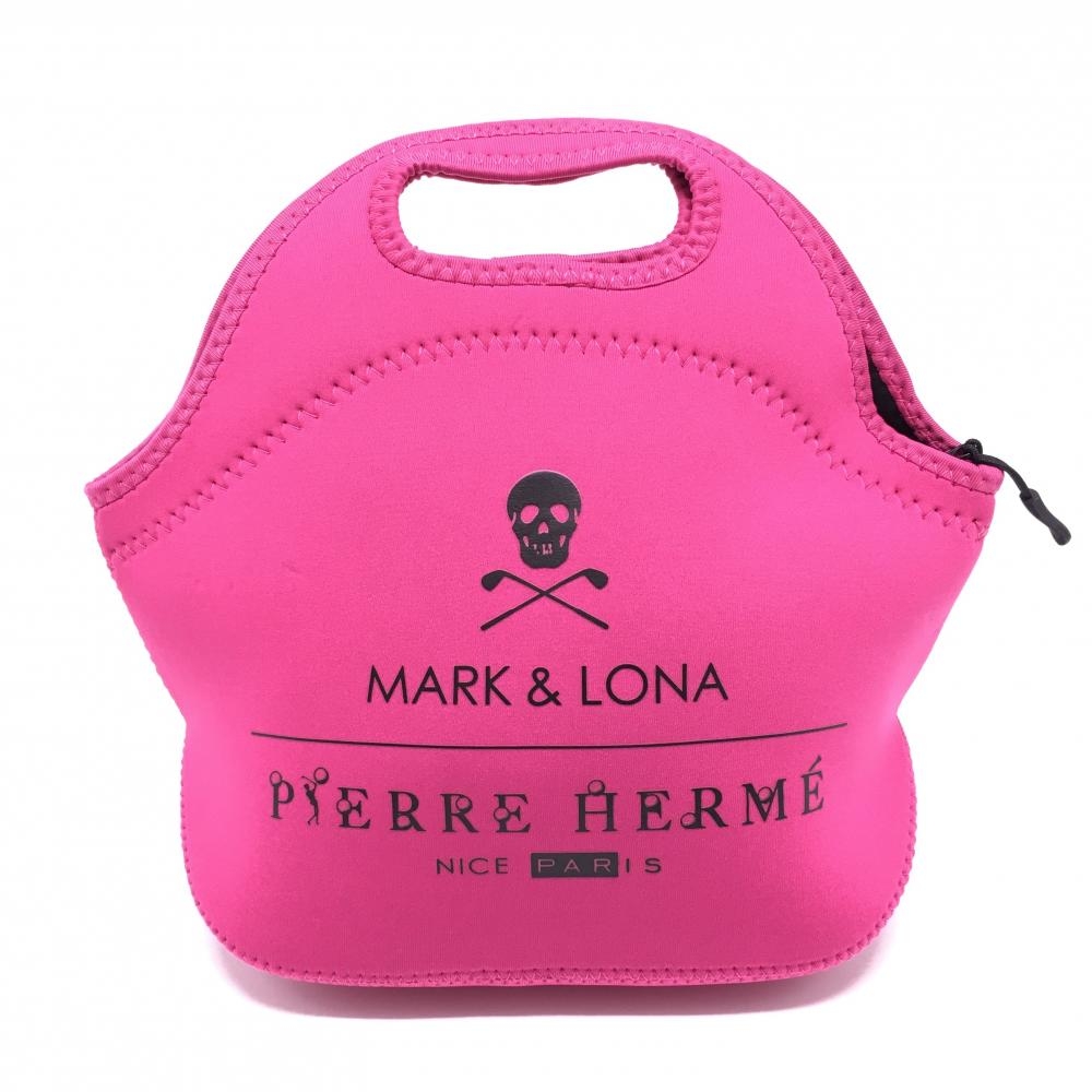【超美品】マークアンドロナ カートバッグ ピンク×白 Le Paris PIERRE HERME  ゴルフ MARK＆LONA