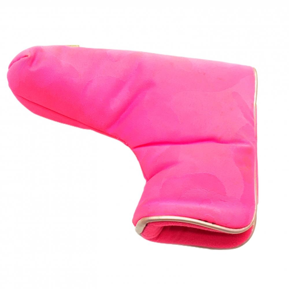 マークアンドロナ パターカバー ピンク カモフラ スカル ピン型 ゴルフ MARK＆LONA