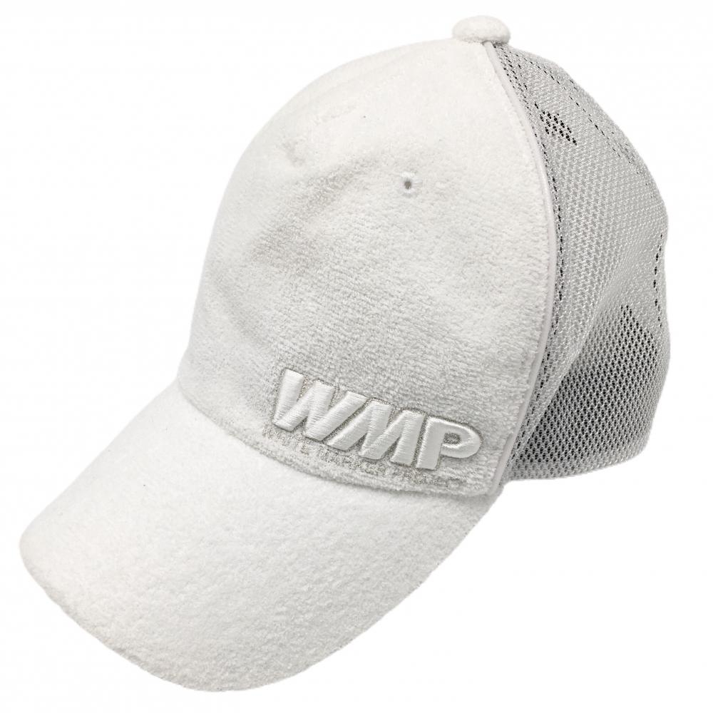 【美品】マークアンドロナ メッシュキャップ 白 パイル地 WMP ONE ゴルフウェア MARK＆LONA