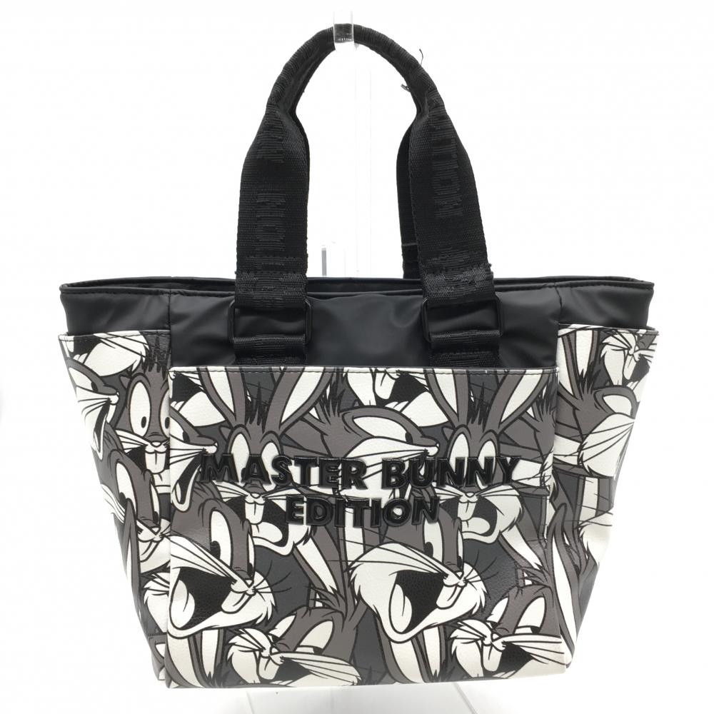【超美品】マスターバニー×LOONEY TUNES カートバッグ グレー×白 バックスバニー柄ゴルフ MASTER BUNNY EDITION
