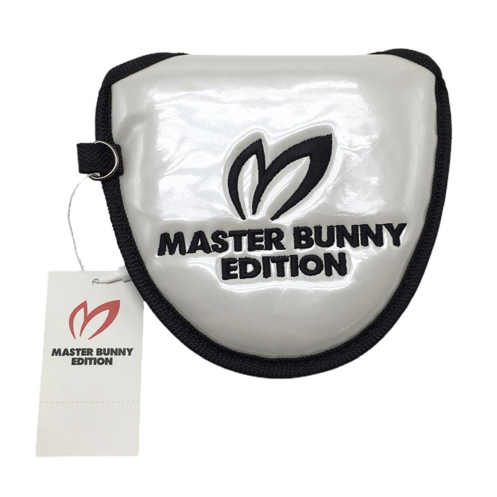 【新品】マスターバニー パターカバー 白×黒 エナメル マレット型ゴルフ MASTER BUNNY EDITION
