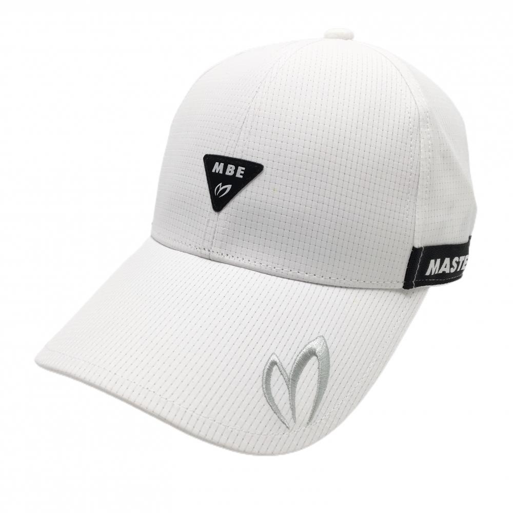 【新品】マスターバニー キャップ 白×黒 メッシュ調 FR   ゴルフウェア MASTER BUNNY EDITION