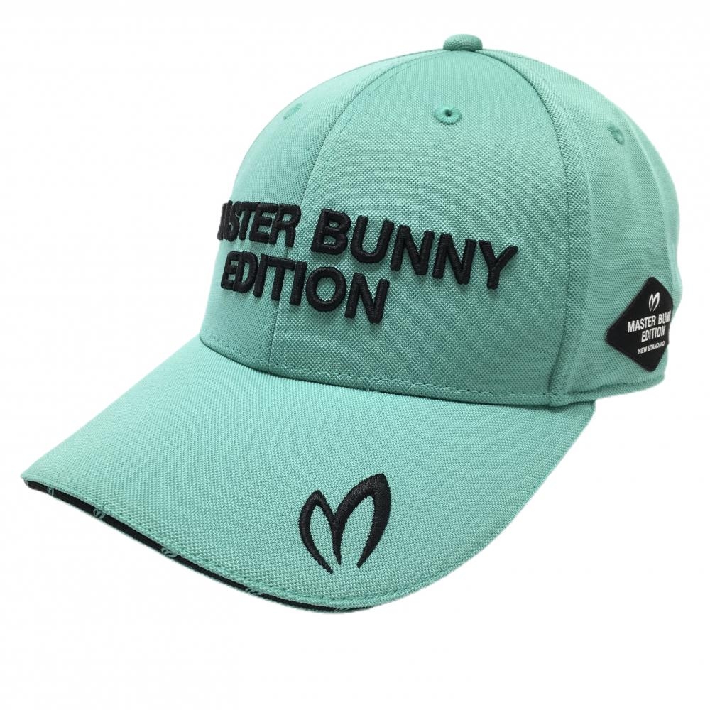 【新品】マスターバニー キャップ ミントグリーン×黒 立体ロゴ刺しゅう  FR   ゴルフウェア 2025年モデル MASTER BUNNY EDITION