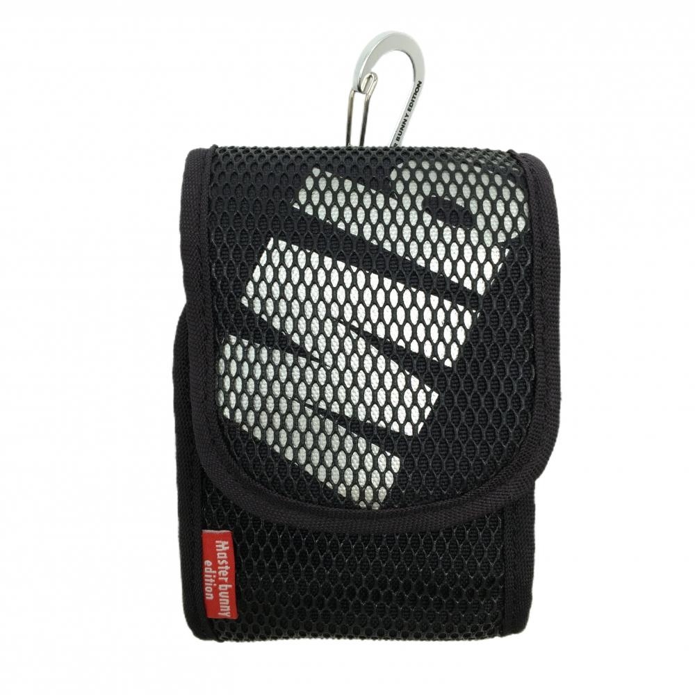 【美品】マスターバニー スコープケース 黒×シルバー メッシュ カラビナ付 小物入れ  ゴルフ MASTER BUNNY EDITION