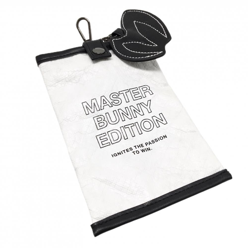 【美品】マスターバニー ポーチ 白×黒 キーホルダー付 非売品 ゴルフ MASTER BUNNY EDITION