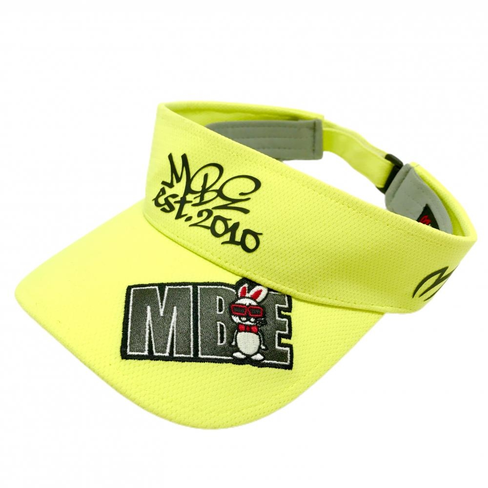 マスターバニー サンバイザー イエロー ロゴ刺しゅう FR   ゴルフウェア 2024年モデル MASTER BUNNY EDITION