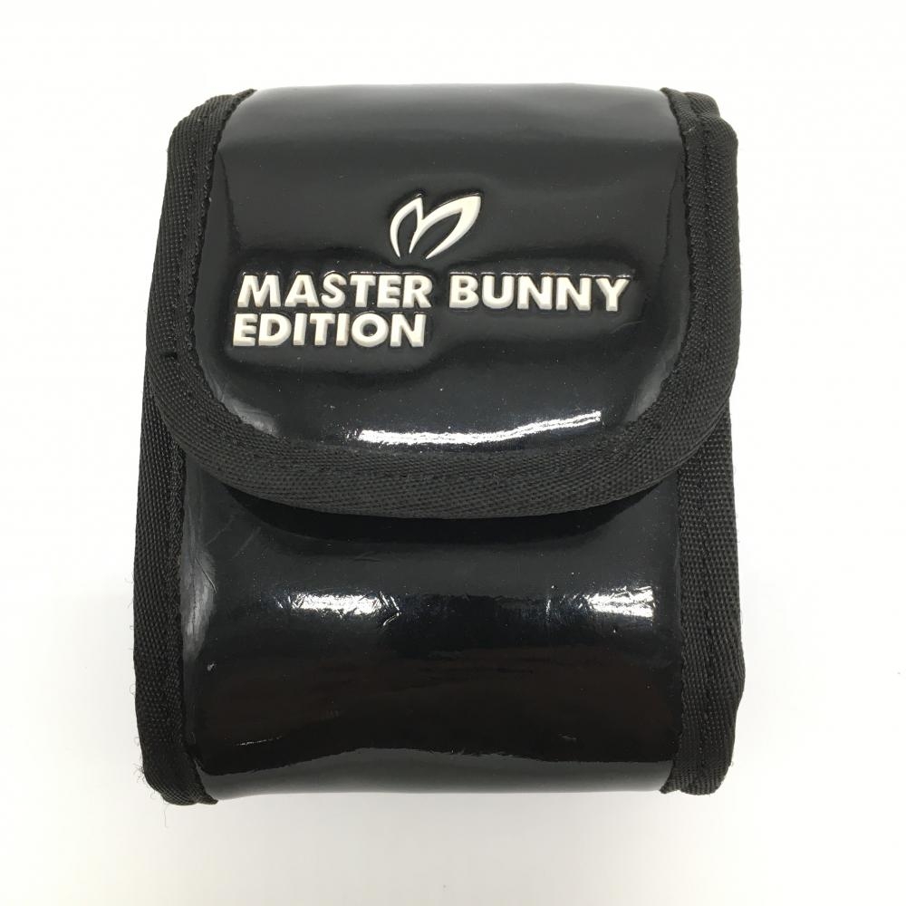 【美品】マスターバニー スコープケース 黒 エナメル ポーチ ロゴ白 ゴルフ MASTER BUNNY EDITION