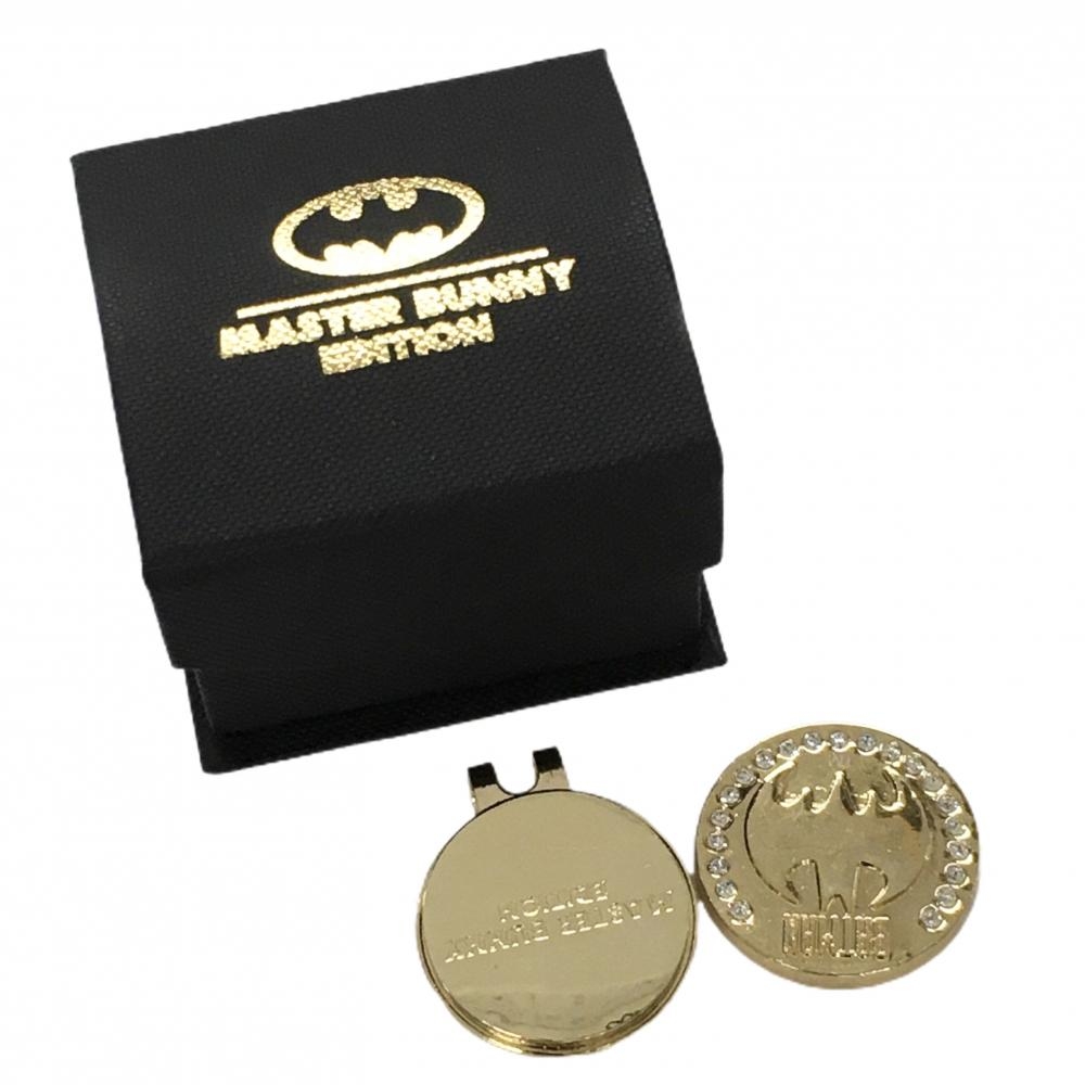 【超美品】マスターバニー×バットマン マグネット式クリップマーカー ゴールド ロゴ ゴルフ MASTER BUNNY EDITION
