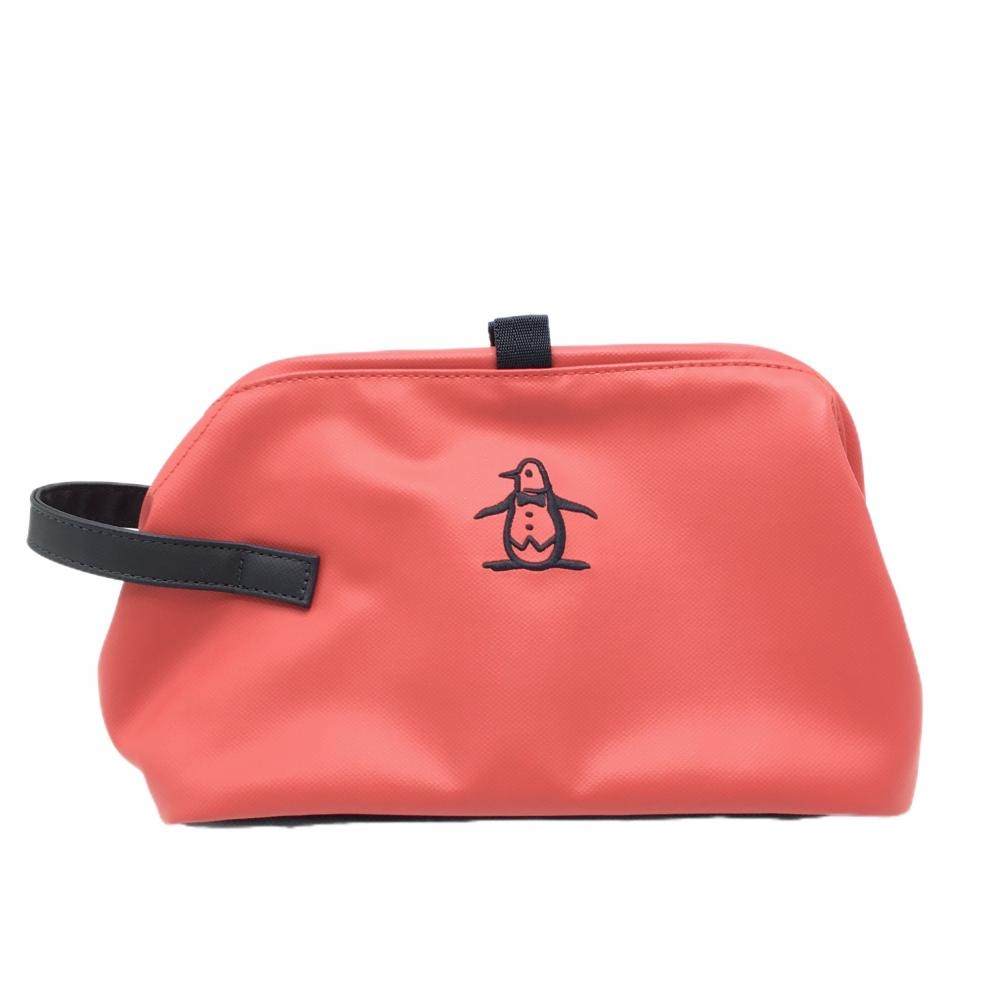 【新品】マンシングウェア カートバッグ レッド×ネイビー 内外ポケット ポーチ マグネット開閉 F ゴルフ 2025年モデル Munsingwear