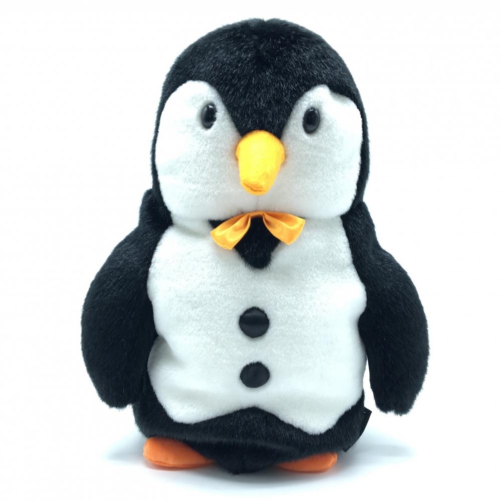 【超美品】マンシングウェア ヘッドカバー(DR) 黒×白 ぬいぐるみ ペンギン ゴルフ Munsingwear