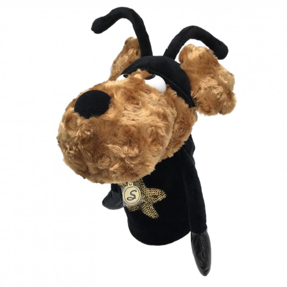 【新品】MUスポーツ ヘッドカバー(FW) ブラウン×黒 犬 ぬいぐるみ フェアウェイウッド ゴルフ M・U SPORTS