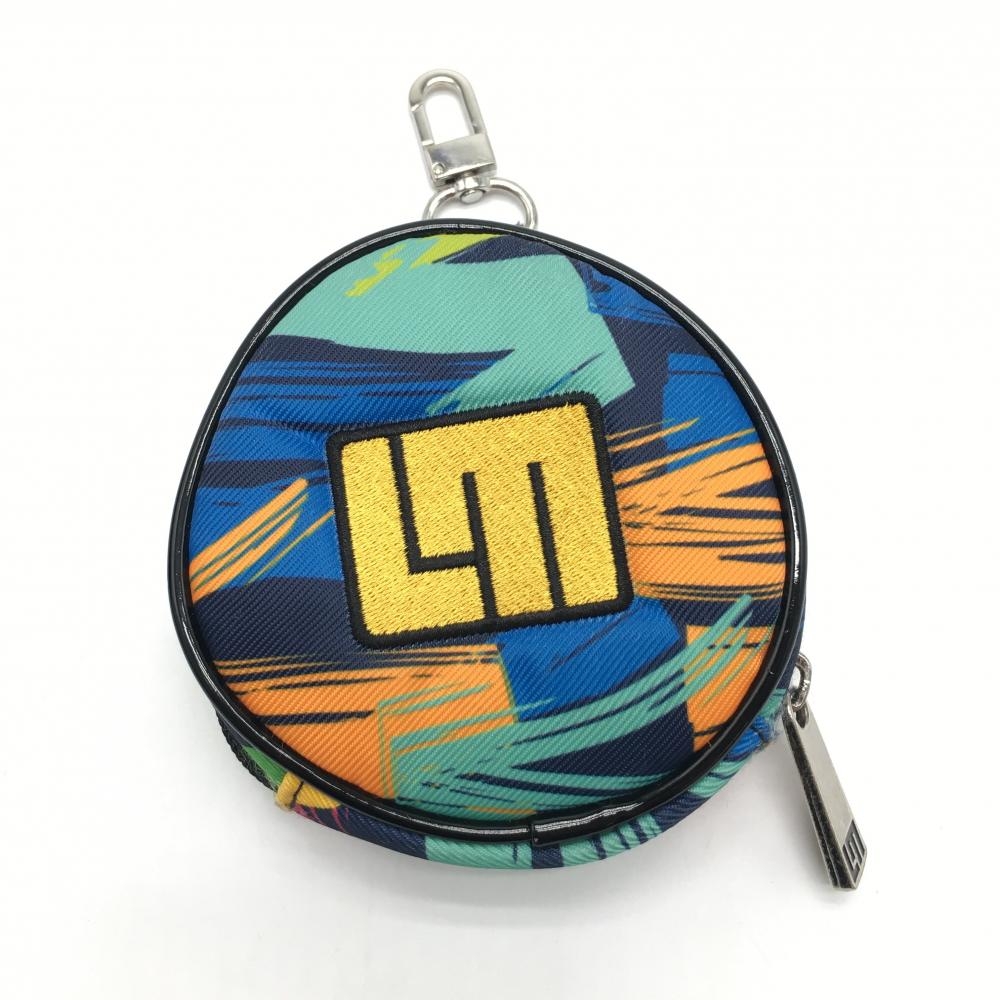 【美品】ラウドマウス ボールケース マルチカラー 総柄ゴルフ LOUDMOUTH