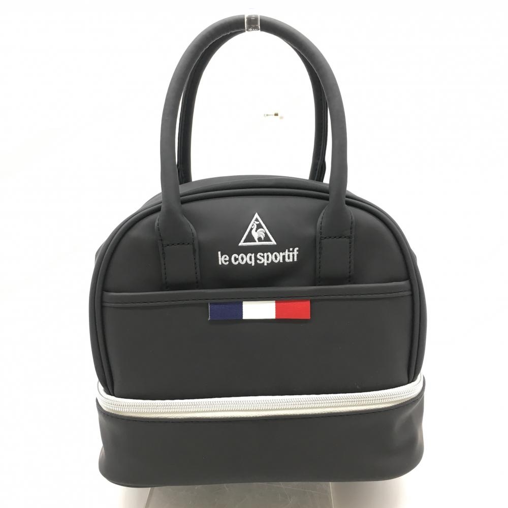【超美品】ルコック 2層式カートバッグ 黒 保冷保温ゴルフ le coq sportif