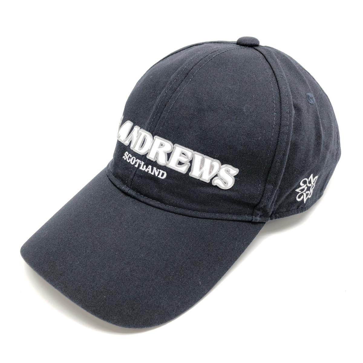 【超美品】セントアンドリュース キャップ ネイビー×白 ロゴ  FR   ゴルフウェア 2025年モデル St ANDREWS