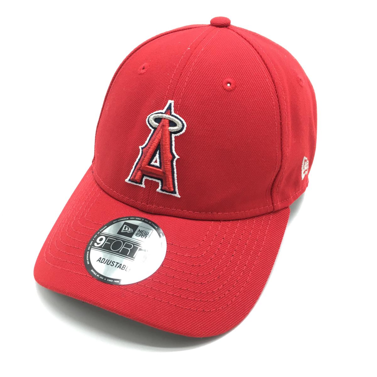 【超美品】ニューエラ キャップ レッド ロサンゼルスエンゼルス   ゴルフウェア New Era