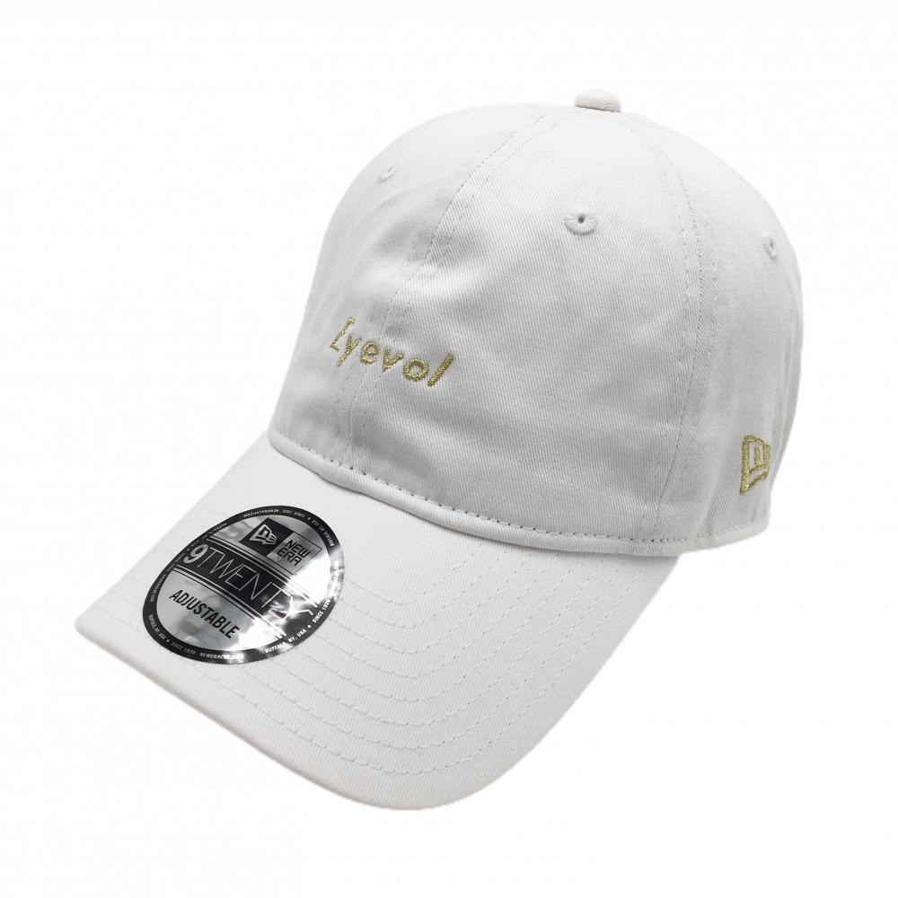 【新品】ニューエラ×Eyevol キャップ 白 刺しゅうゴールド  ゴルフウェア New Era