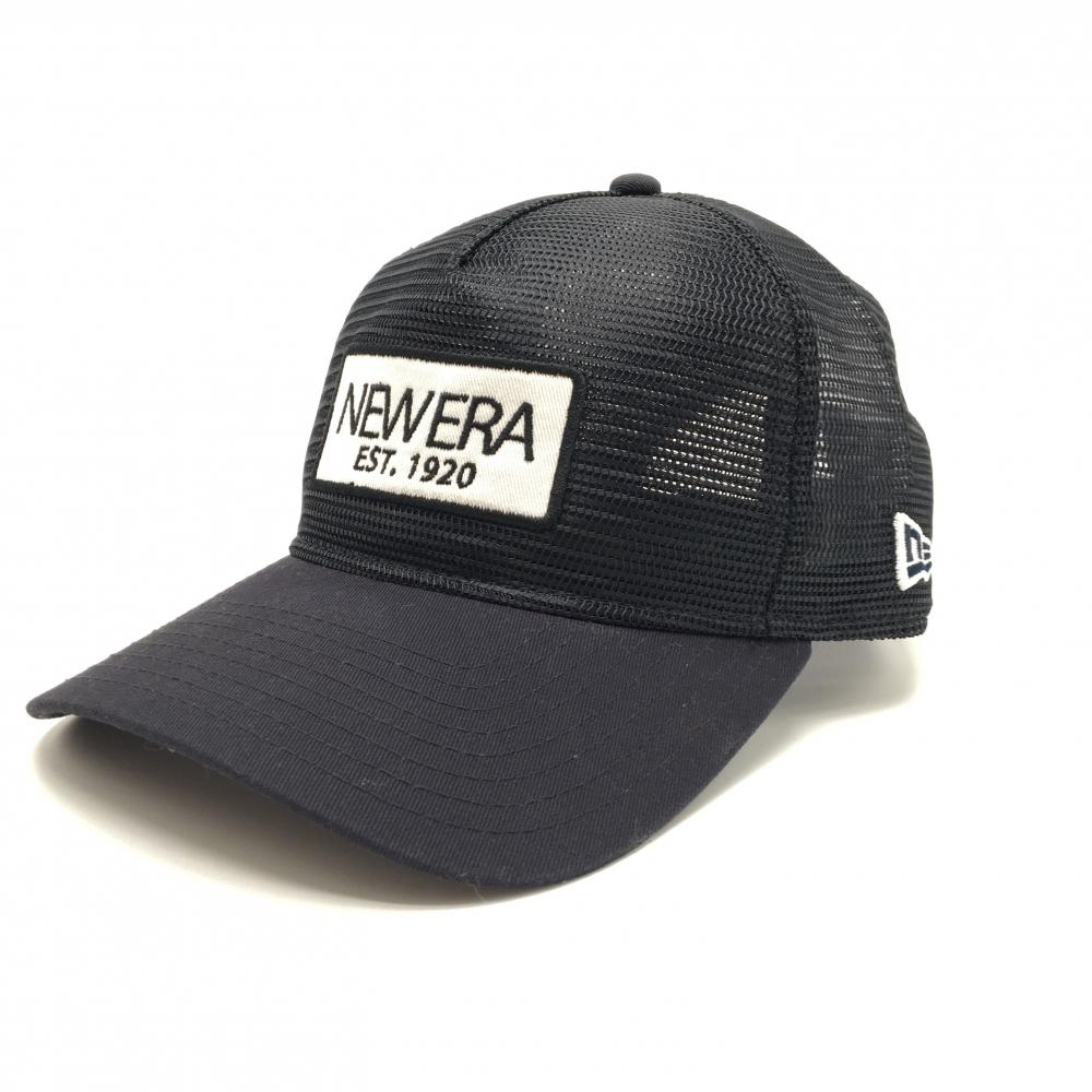 【超美品】ニューエラ メッシュキャップ ネイビー ロゴ   ゴルフウェア New Era