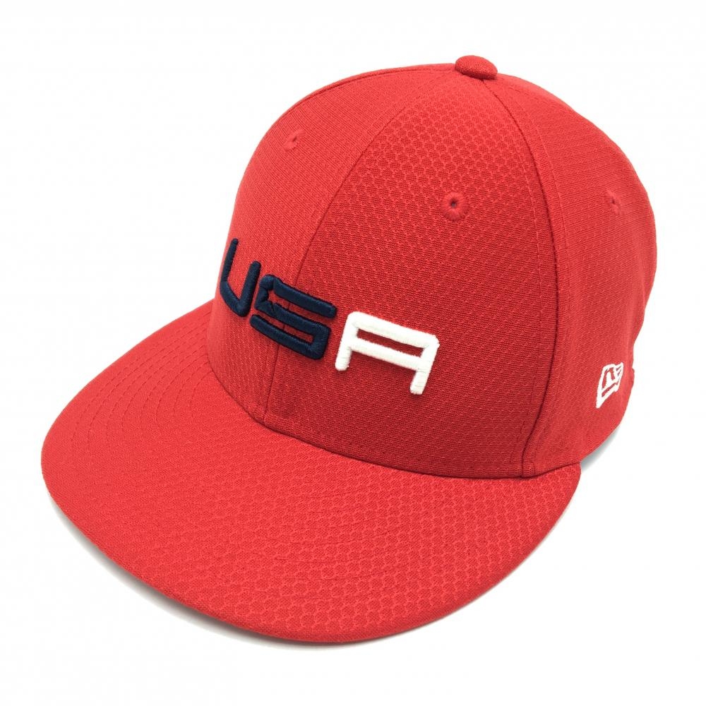 ニューエラゴルフ キャップ レッド×ネイビー×白 立体ロゴ刺しゅう   ゴルフウェア New Era