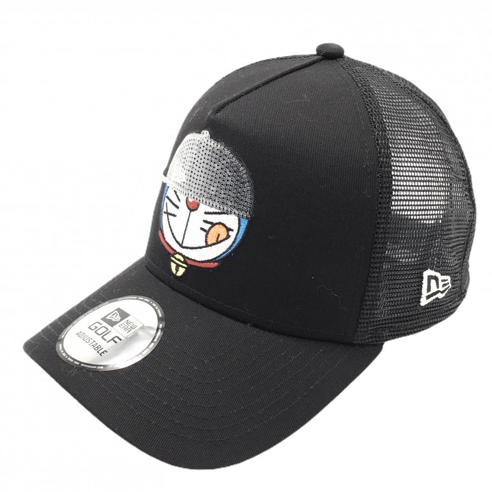 【新品】ニューエラ×ドラえもん キャップ 黒×白 スパンコール   ゴルフウェア New Era