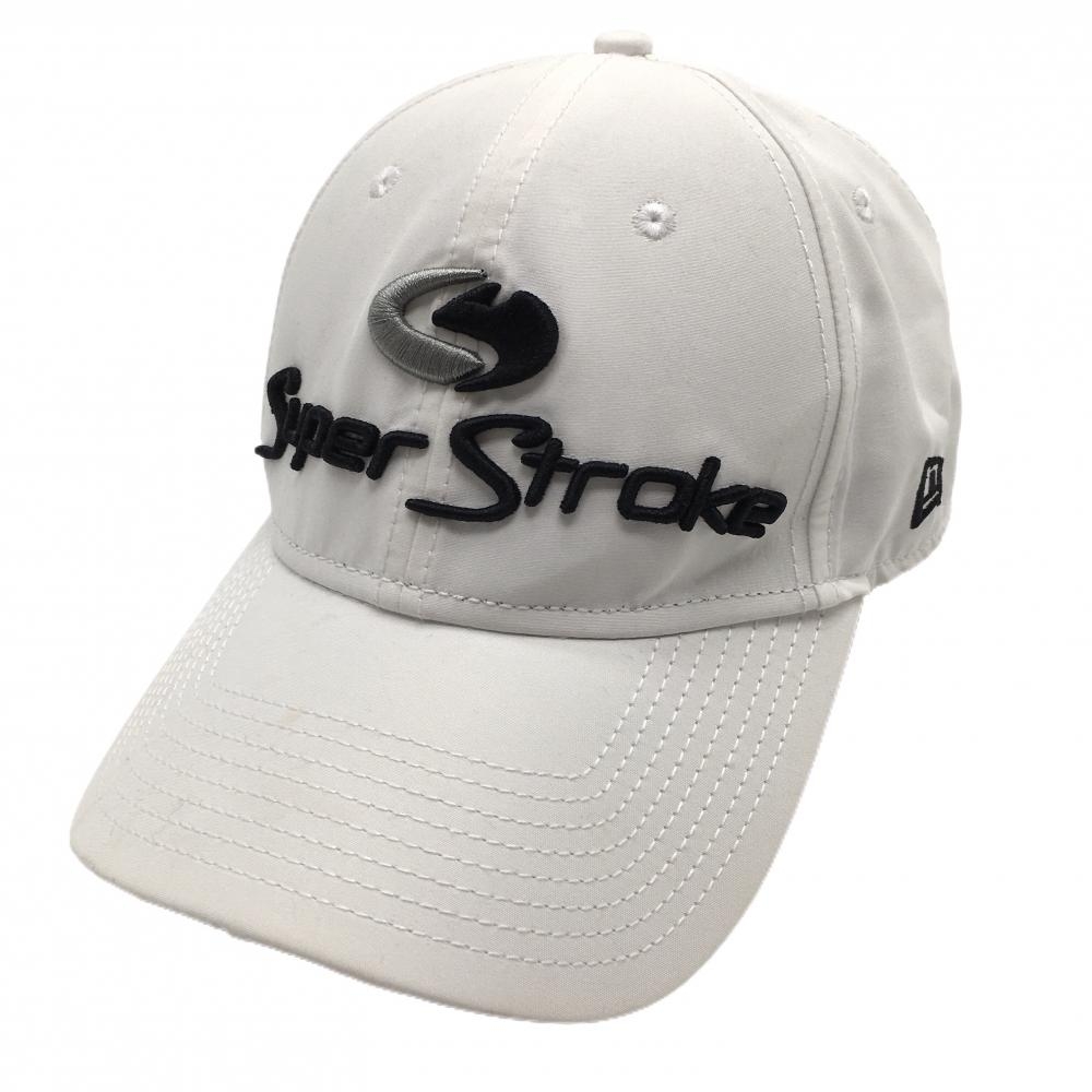 ニューエラ キャップ 白×黒 フロント刺しゅう   ゴルフウェア New Era