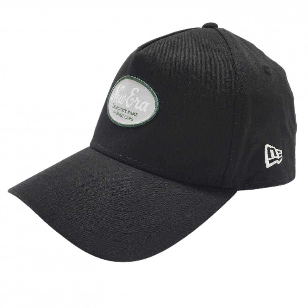 【美品】ニューエラ キャップ 黒×グレー フロントロゴ    ゴルフウェア New Era