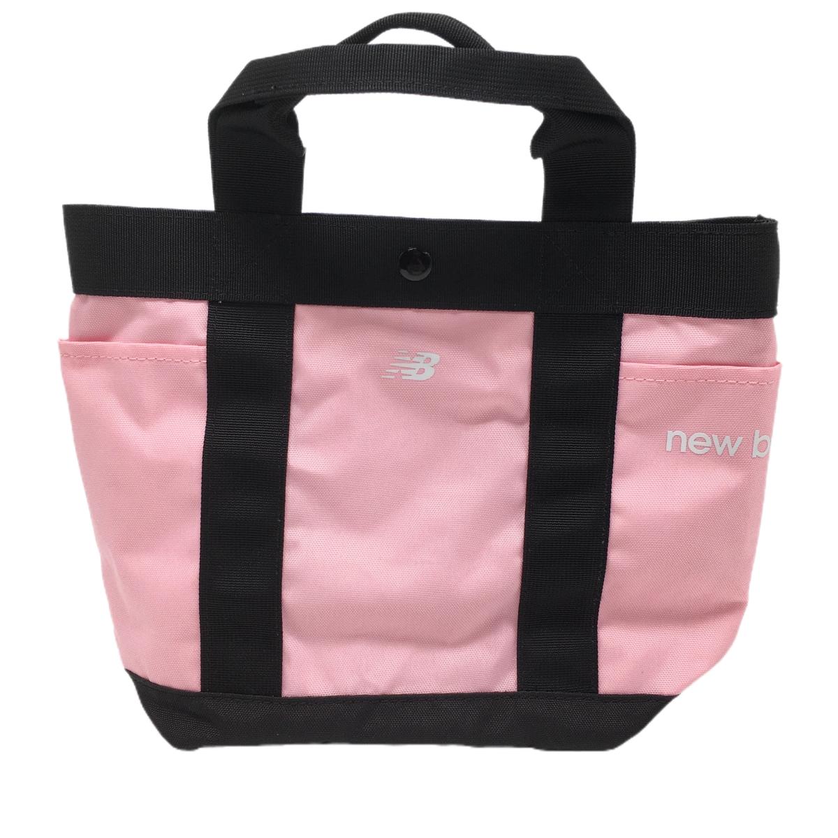 【超美品】ニューバランスゴルフ 保冷カートバッグ ピンク×黒 内外ポケット ゴルフ New Balance