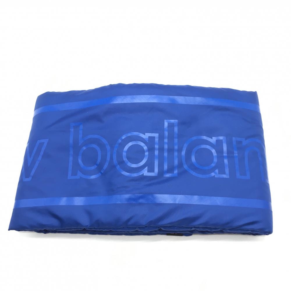 ニューバランスゴルフ 中綿ネックウォーマー ブルー系 ロゴプリント スナップボタン FR  ゴルフウェア New Balance