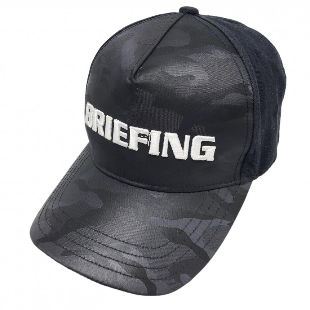 ブリーフィング キャップ ネイビー 一部迷彩 カモフラ    ゴルフウェア BRIEFING