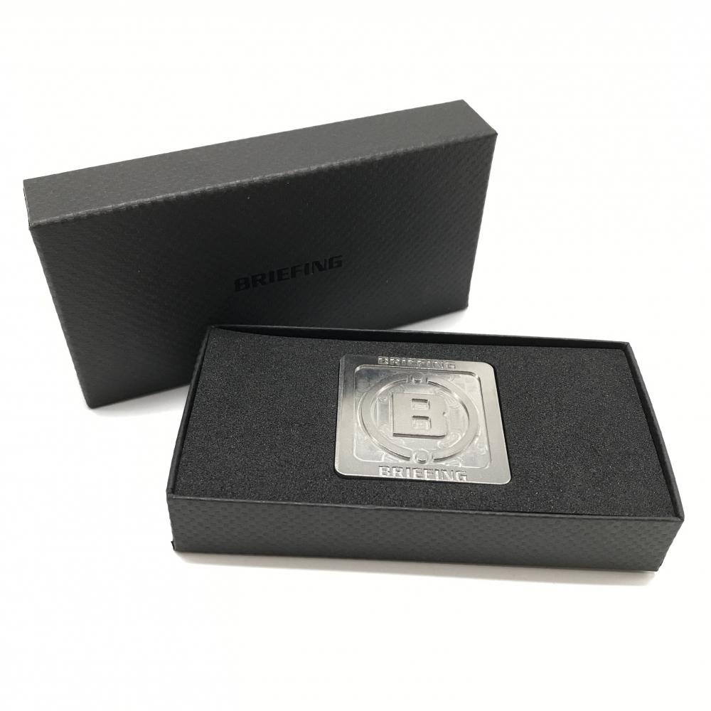 【新品】ブリーフィング スクエアマーカー シルバー ロゴ ゴルフ BRIEFING