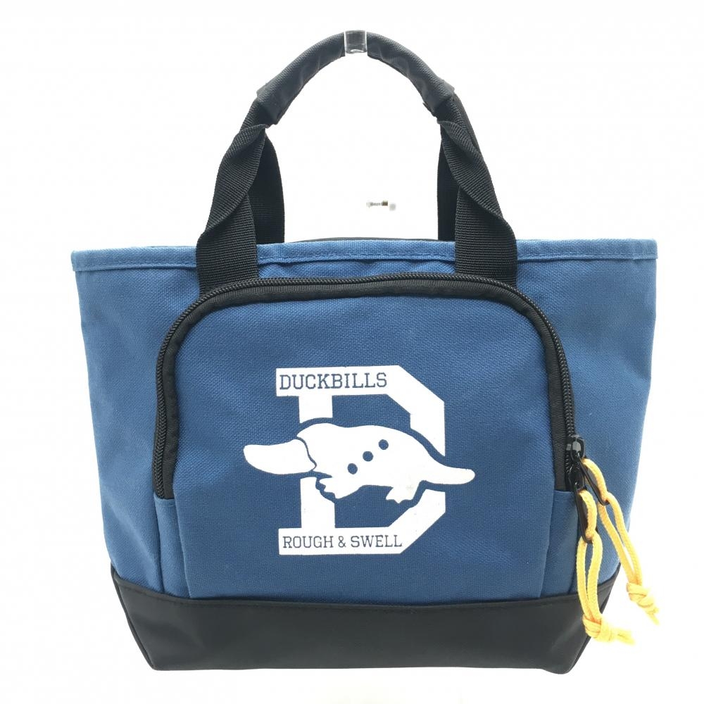 ラフアンドスウェル カートバッグ ネイビー×白 ロゴプリント ゴルフ rough＆swell