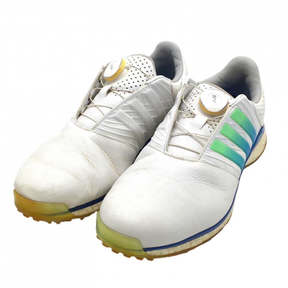 アディダス ゴルフシューズ 白 EG4879 スパイクレス BOA ダイヤル式 メンズ 25.0 ゴルフウェア adidas