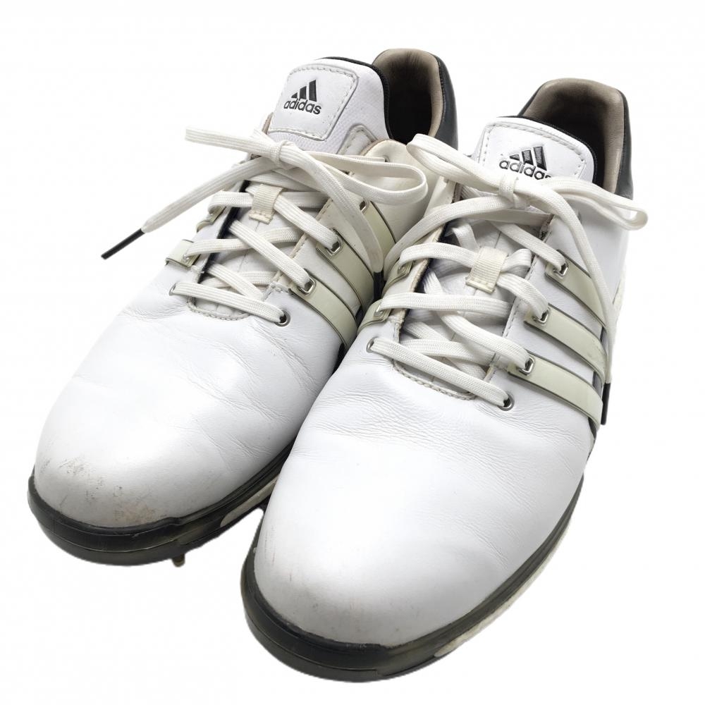 【美品】アディダス ゴルフシューズ 白 EVN 791001 メンズ 27.0 ゴルフウェア adidas