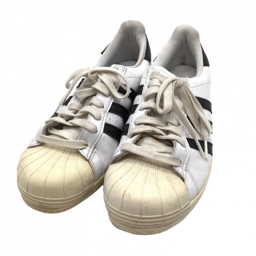 アディダス ゴルフシューズ 白×黒 G57857 オリジナルス メンズ 26.5 ゴルフウェア adidas