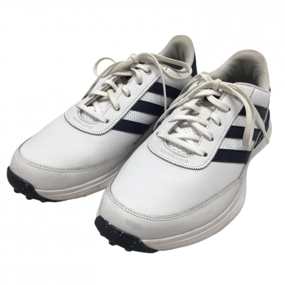【美品】アディダス ゴルフシューズ 白 IF6606 S2G Spikeless Leather 24 スパイクレス  メンズ 28.0 ゴルフウェア adidas