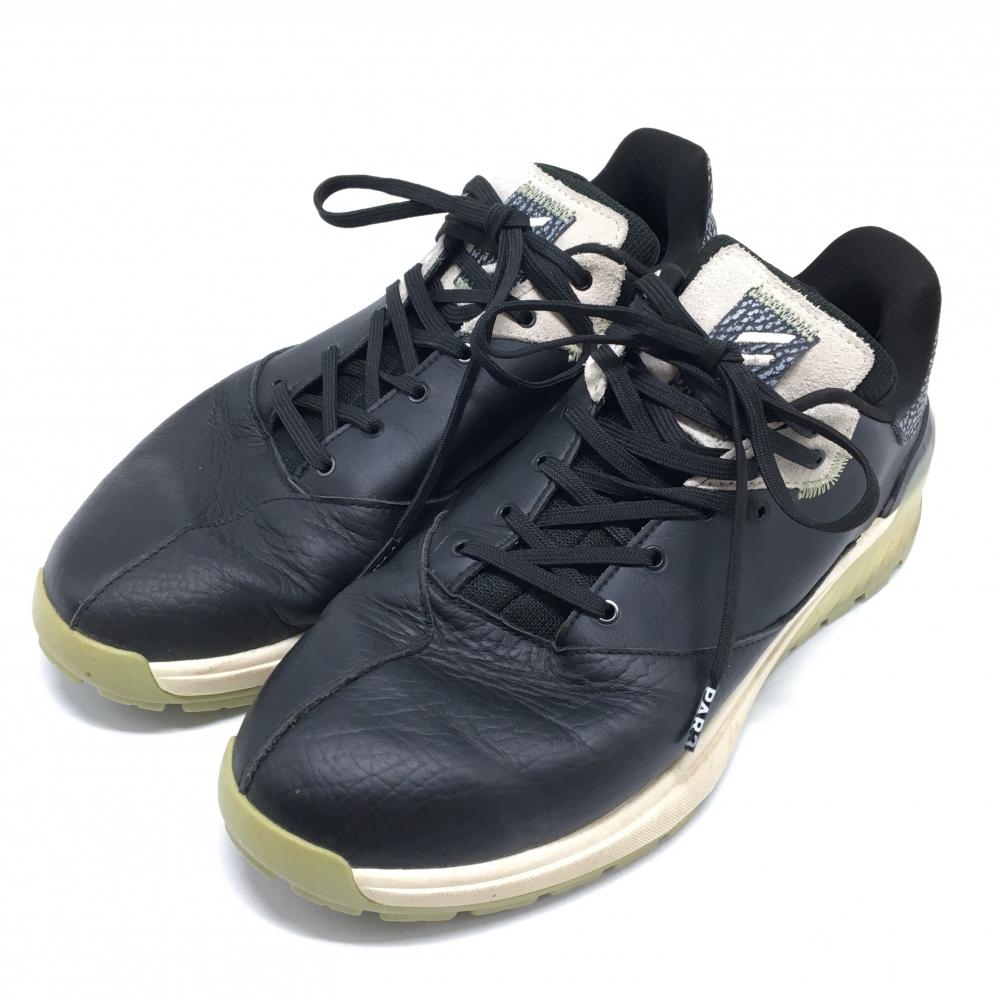 【美品】アディダス ゴルフシューズ 黒 GV9772 レベルクロス スパイクレス メンズ 26.5 ゴルフウェア adidas