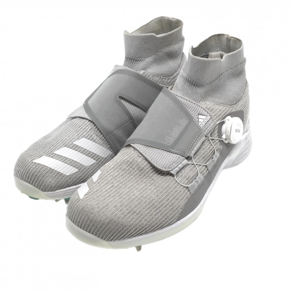  アディダス ゴルフシューズ グレー GW0895 BOA ダイヤル式 メンズ 24.5 ゴルフウェア adidas