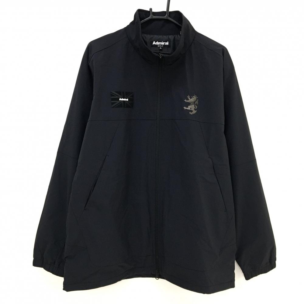 【新品】アドミラル 中綿ジャケット 黒 エアポカ 軽量 通気性 高断熱性 メンズ 3L ゴルフウェア 大きいサイズ Admiral