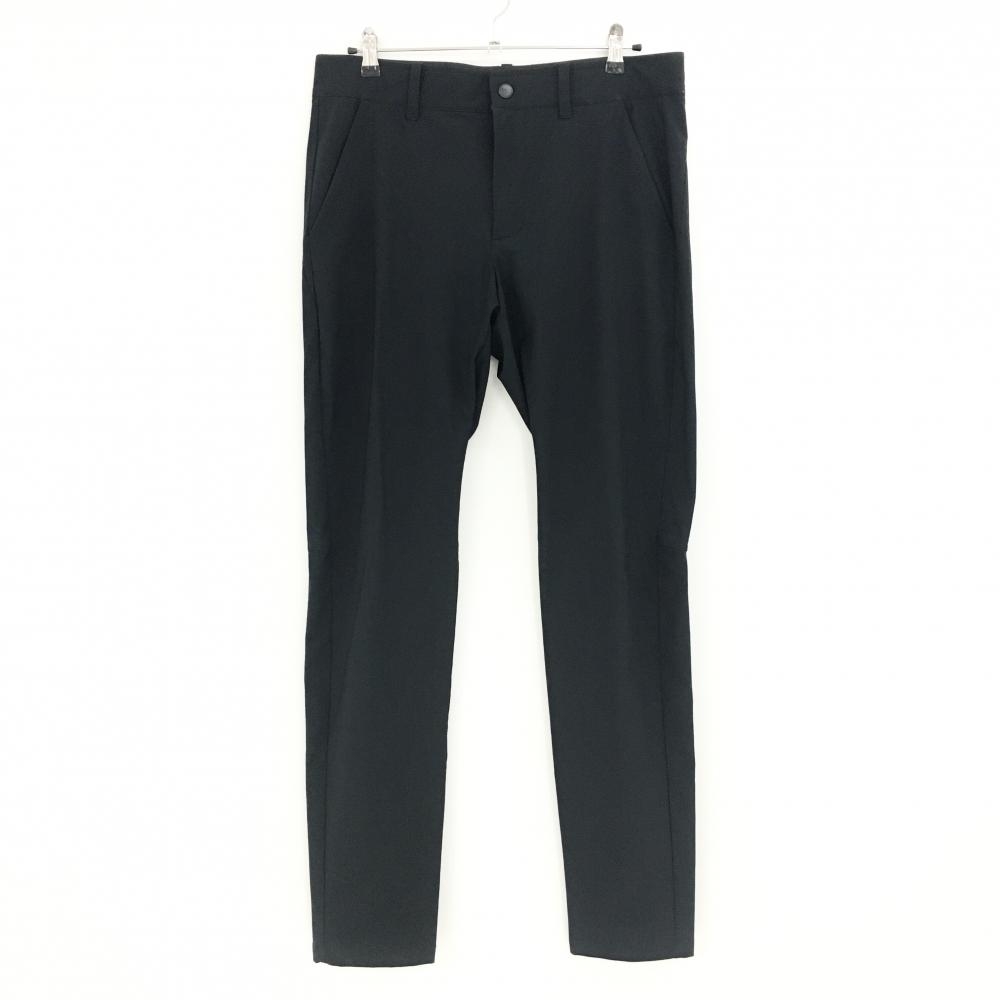 アンダーアーマー パンツ 黒 ロゴグレー ストレッチ 裏微起毛 メンズ 36 ゴルフウェア UNDER ARMOUR