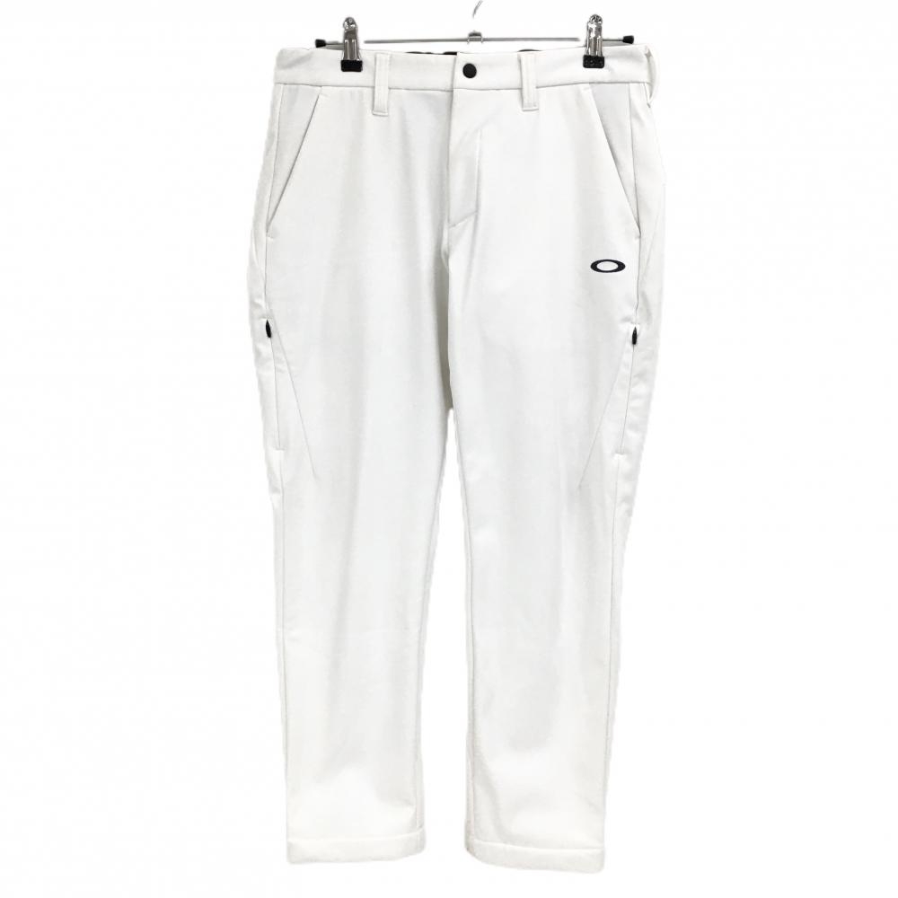 【美品】オークリー パンツ 白 裏起毛 スカル  メンズ L ゴルフウェア 2025年モデル Oakley