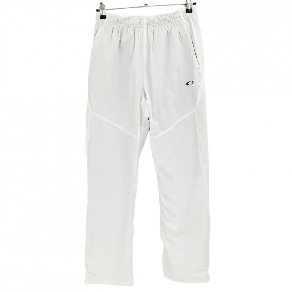 オークリー パンツ 白 シャカシャカ 裏地微起毛 メンズ M ゴルフウェア Oakley