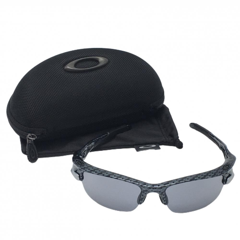 オークリー スポーツサングラス 黒×グレー 総柄 OO9162-12 収納袋・ケース付 メンズ  ゴルフウェア Oakley
