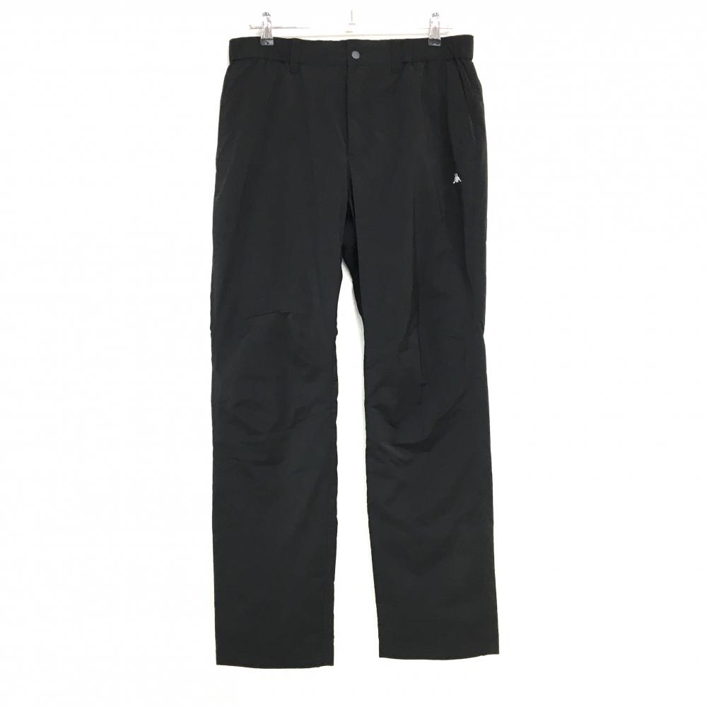 カッパ 中綿パンツ 黒×白 ウエストゴム 裾内側ゴム メンズ XXL ゴルフウェア 大きいサイズ Kappa