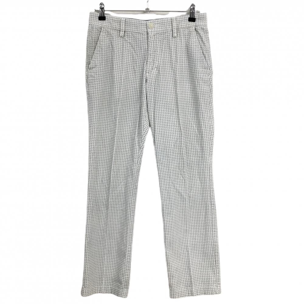 キャロウェイ コーデュロイパンツ 白×ライトグレー 総柄 ストレッチ メンズ M ゴルフウェア Callaway