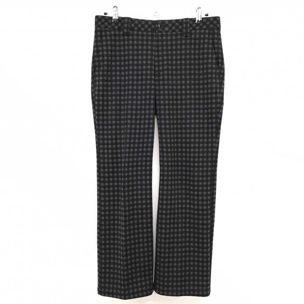 【超美品】キャロウェイ パンツ グレー×黒 チェック 裏微起毛 メンズ L ゴルフウェア Callaway