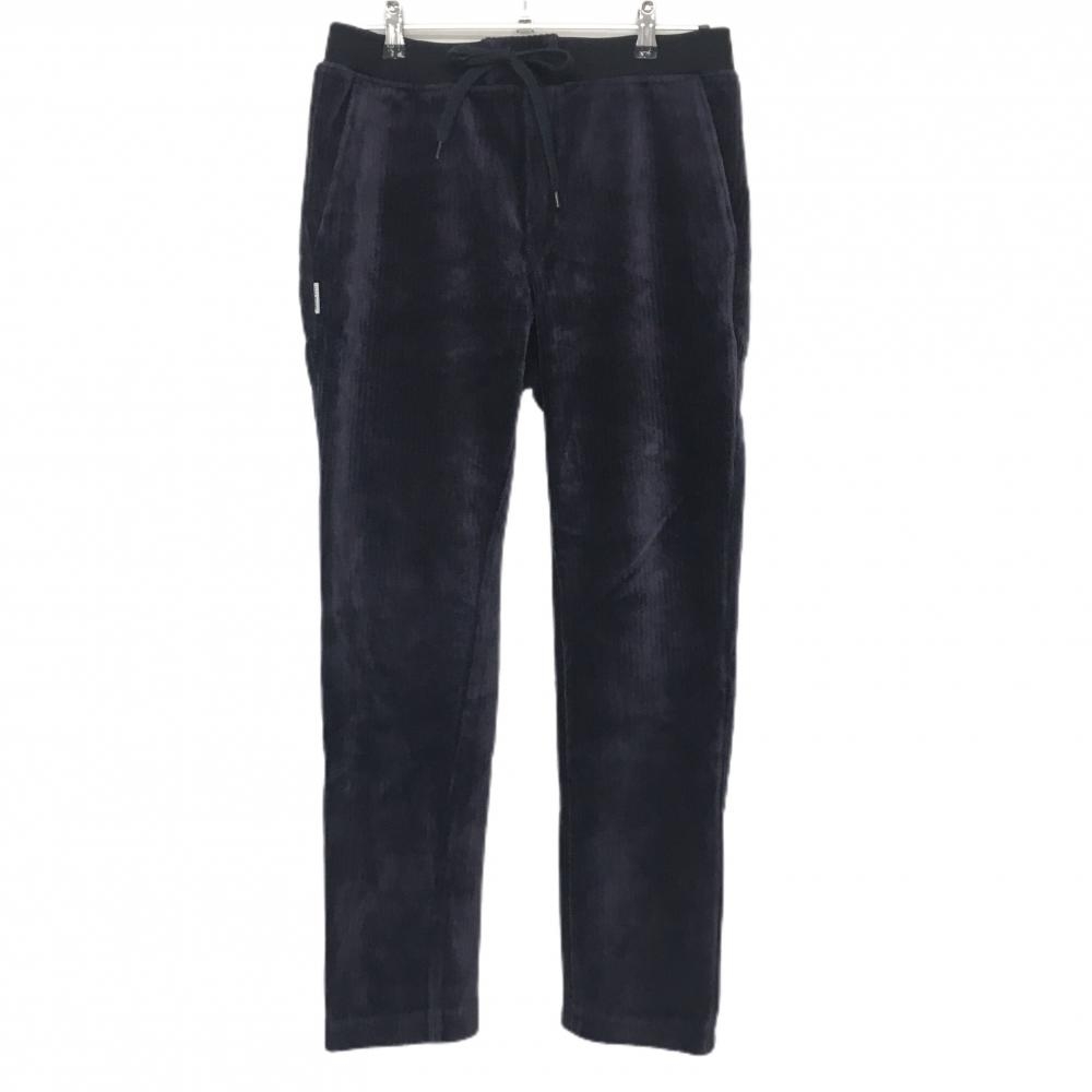 【超美品】ジャックバニー パンツ ダークパープル系 コーデュロイ風 ウエストゴム＆調節紐 メンズ 4(M) ゴルフウェア Jack Bunny